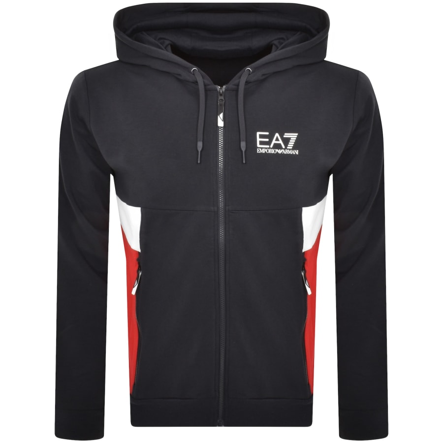 Ea7 hoodie zip on sale